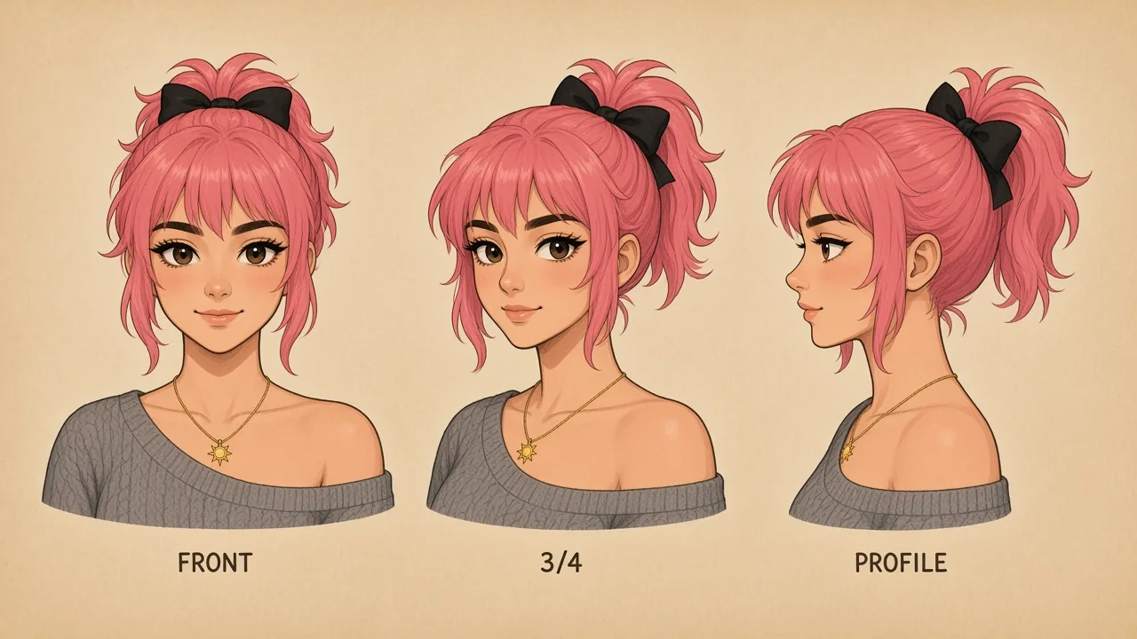 Charlie face lock shown from multiple angles