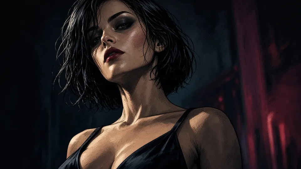 Sexy Cinematic bust character example