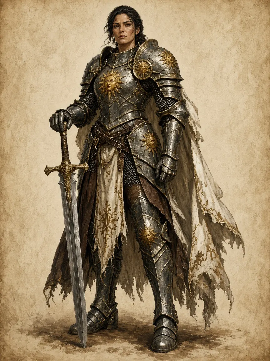 D&D Full body character example