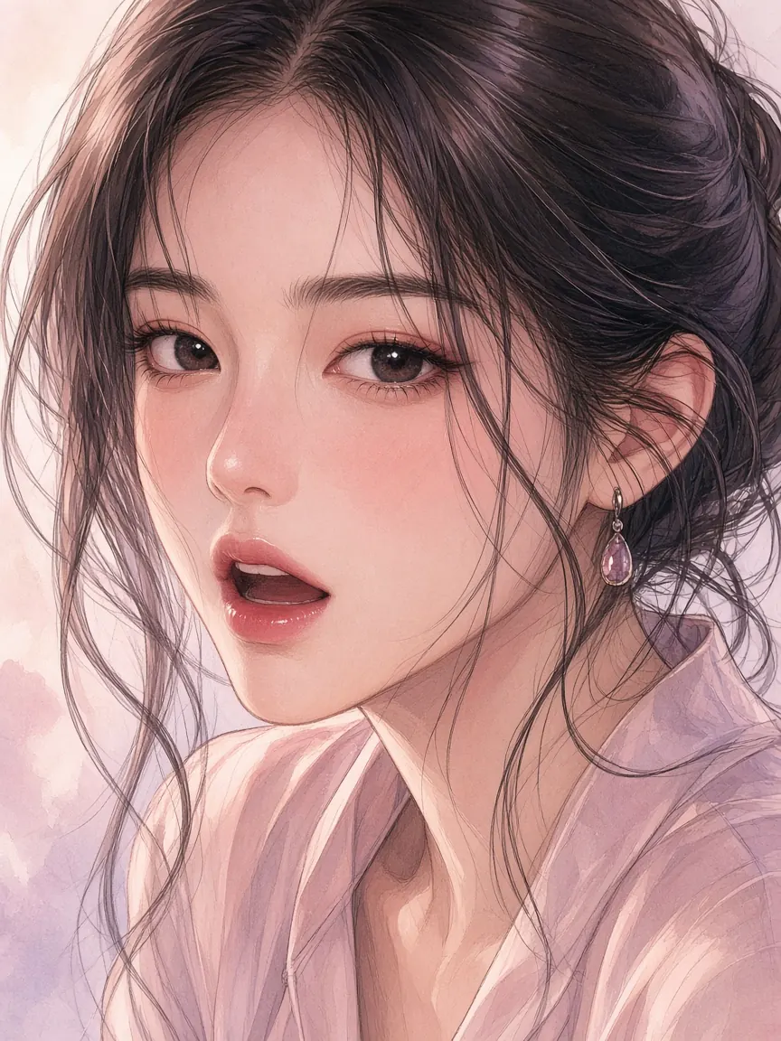 Webtoon Front face character example