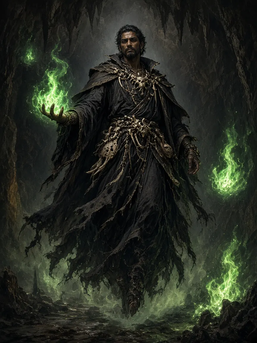 Dark fantasy Full body character example